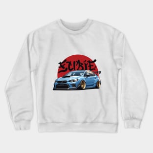 WRX STI Car Art - Subaru Impreza Widebody JDM Car Crewneck Sweatshirt